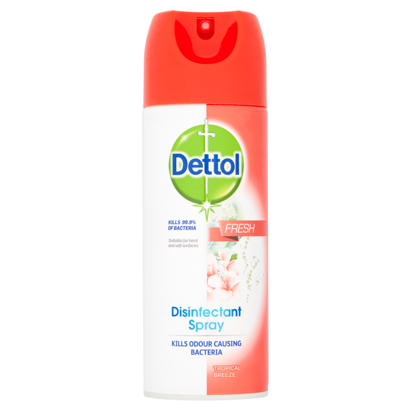 Dettol Air Freshener & Disinfectant Spray Tropical Breeze 400ml Xtreme Pharmacy