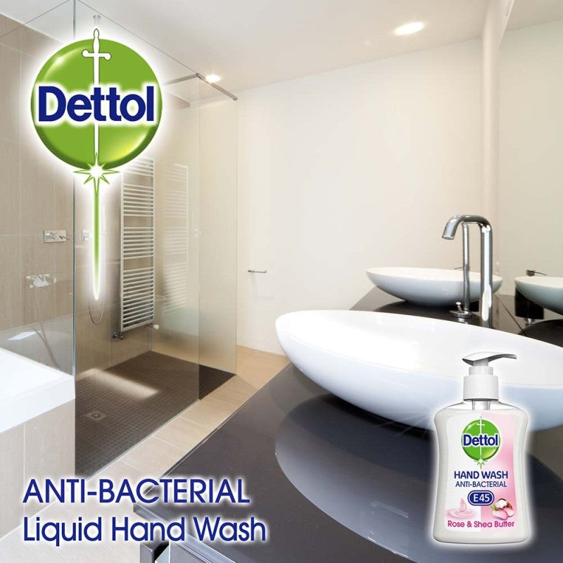 Dettol Liquid Handwash with E45 Rose & Shea Butter Xtreme Pharmacy Dettol Liquid Handwash with E45 Rose & Shea Butter Xtreme Pharmacy