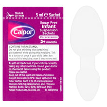 Load image into Gallery viewer, Calpol Sugar Free Infant Suspension Sachets
