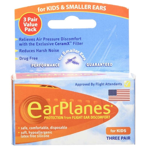 Earplanes Kids Smaller Ears Earplugs Protection