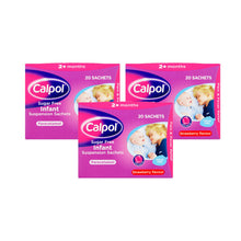 Load image into Gallery viewer, Calpol Infant Strawberry Suspension Sachets - Triple Pack