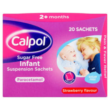 Load image into Gallery viewer, Calpol Infant Strawberry Suspension Sachets - Triple Pack