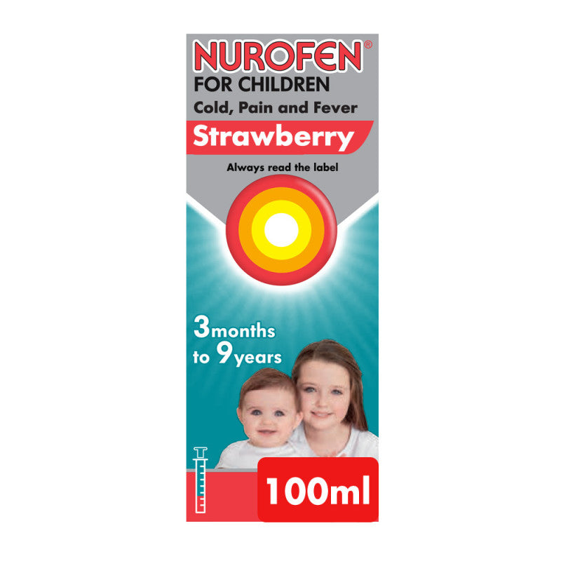 Nurofen For Children Cold, Pain, Fever Strawberry Flavour