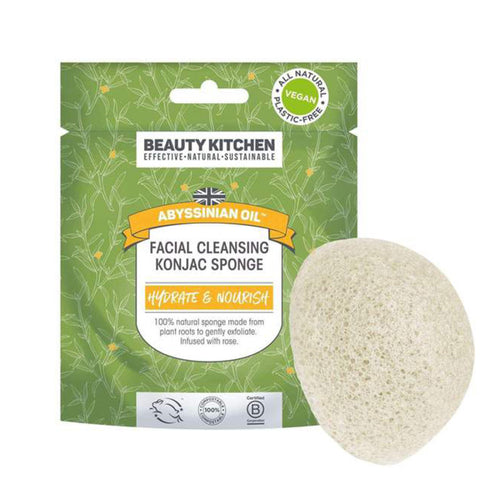 Beauty Kitchen Abyssinian Oil Facial Cleansing Konjac Sponge