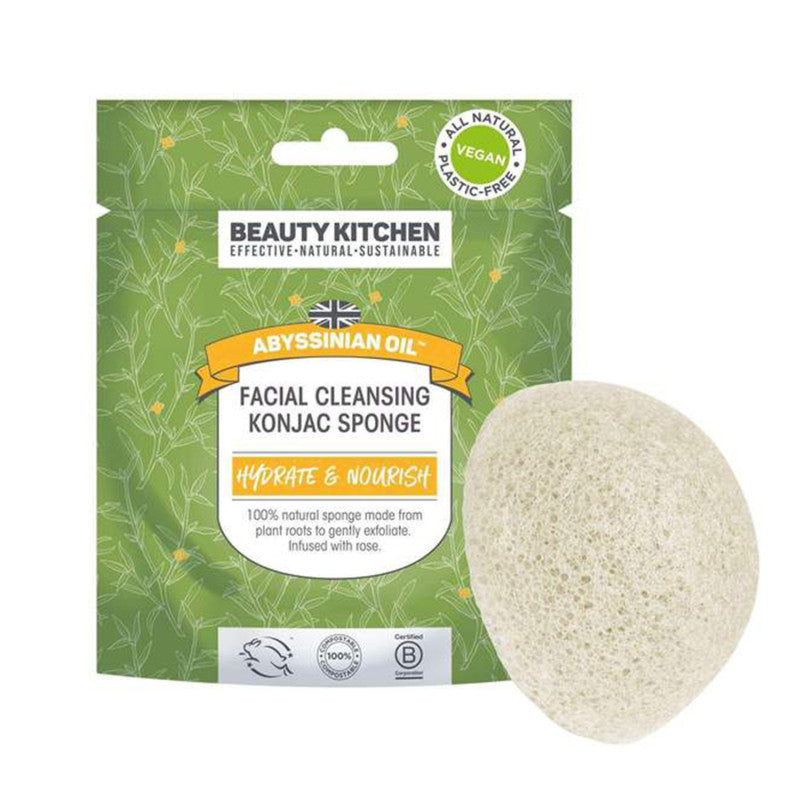 Beauty Kitchen Abyssinian Oil Facial Cleansing Konjac Sponge