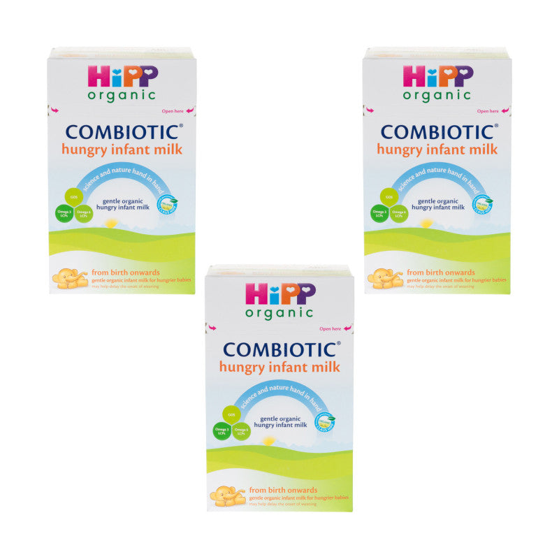 HiPP Organic Combiotic Hungry Infant Milk From Birth OnwardsTriple Pack