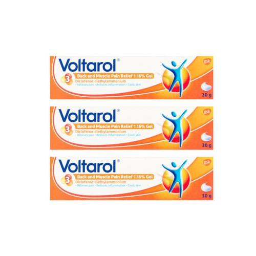 Voltarol Back and Muscle Pain Relief 1.16% Gel Triple Pack