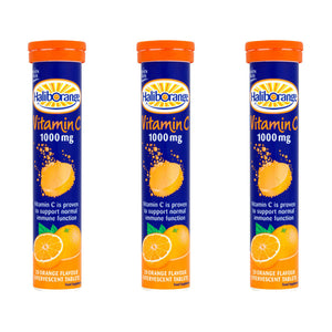 Seven Seas Haliborange Effervescent Vitamin C Orange Triple Pack