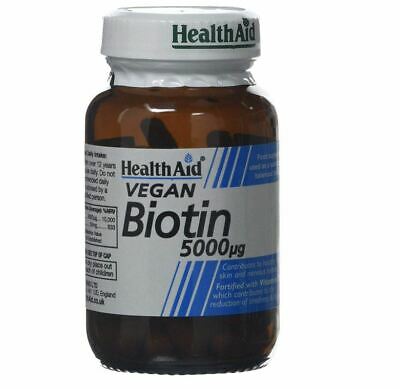 HealthAid Biotin 5000ug - 60 Vegan Capsules
