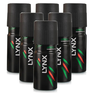 Lynx Africa Body Spray Deodorant 6 Pack