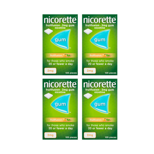 Nicorette Fruitfusion Gum 2mg 420 Pieces