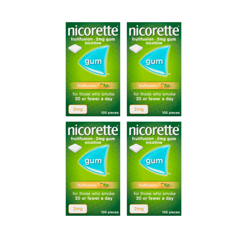 Nicorette Fruitfusion Gum 2mg 420 Pieces
