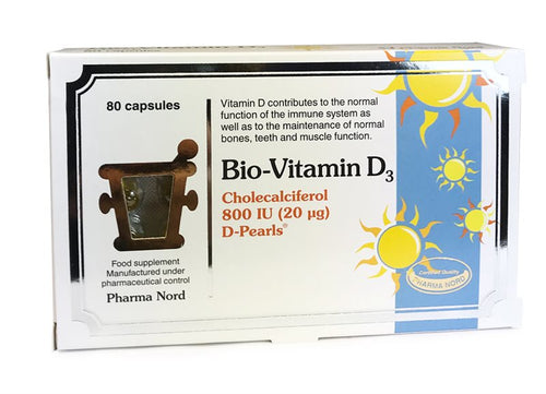 Pharma Nord Bio-Vitamin D3 5000IU - 125mcg (Cholecalciferol) - 40 caps