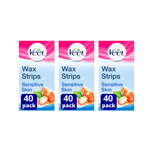 Veet Wax Strips Legs Sensitive Skin