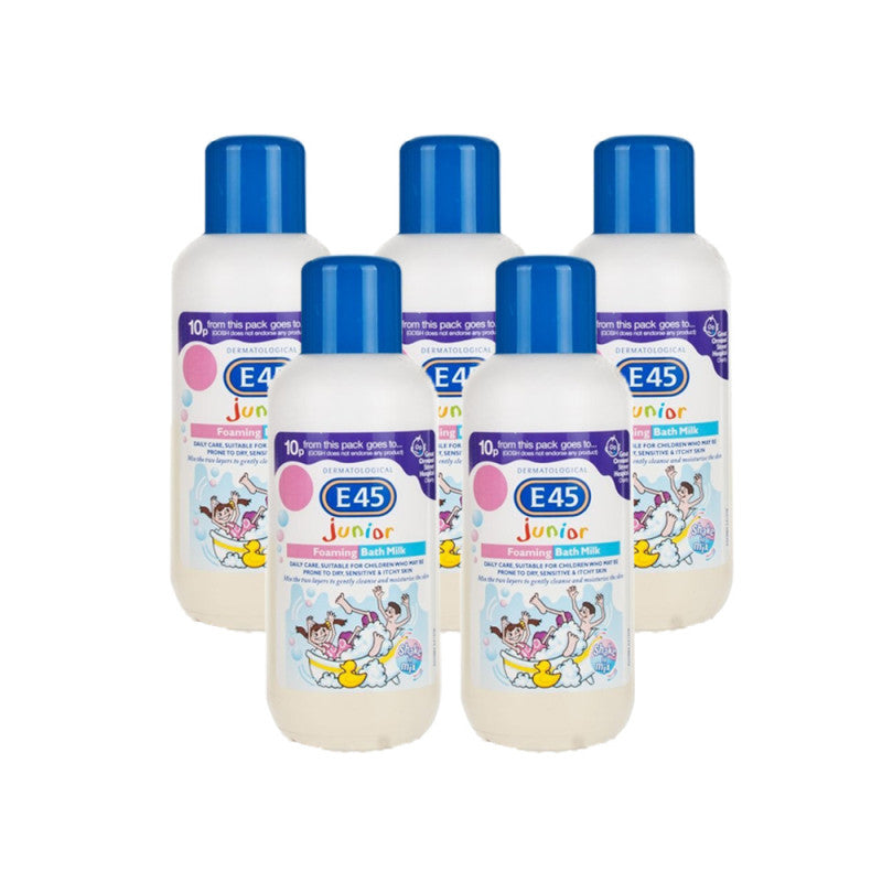 E45 Junior Foaming Bath Milk - 5 Pack