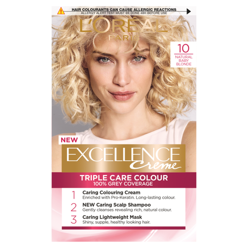 L'Oreal Paris Excellence Creme 10 Natural Baby Blonde Hair Dye