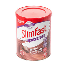 Load image into Gallery viewer, Slimfast Milkshake Powder Tin Milk Chocolate 12 Servings