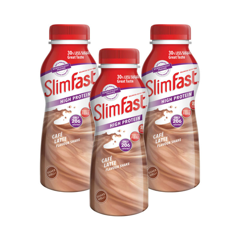 Slimfast Milkshake Bottle Latte - Triple Pack
