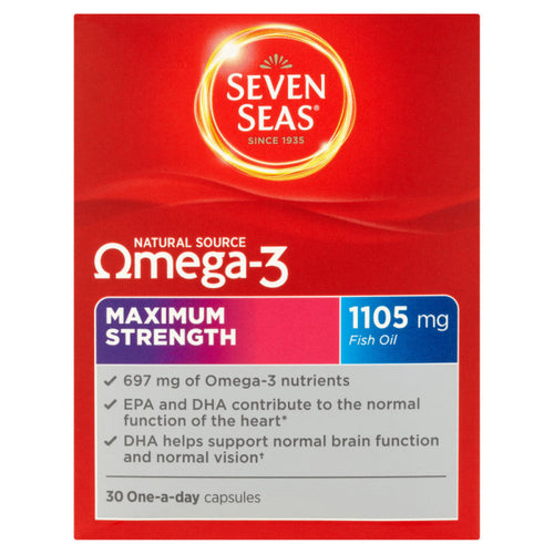 Seven Seas Natural Source Omega 3 Maximum Strength Capsules