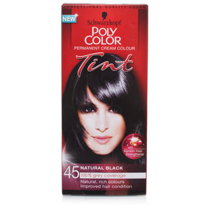 Schwarzkopf Poly Colour Tint 45 Natural Black Hair Dye