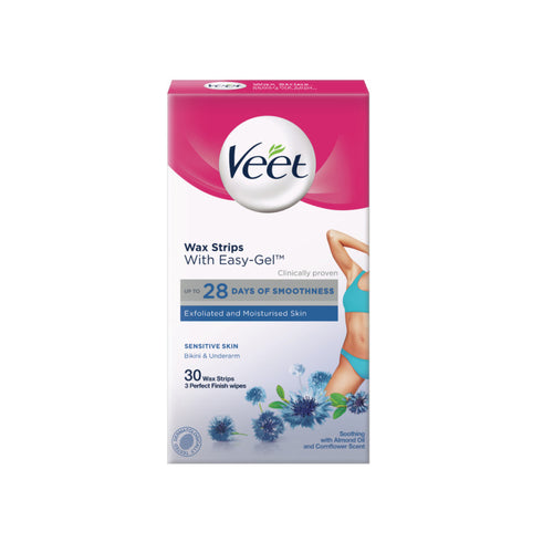 Veet Cold Wax Strips Bikini & Underarm Sensitive