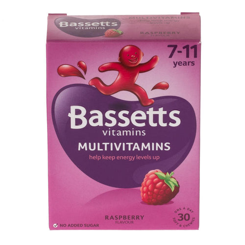 Bassetts Multivitamins For 7-11 Years - Raspberry Flavour