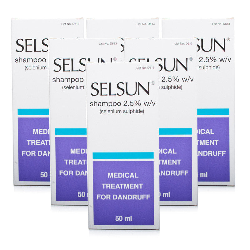 Cellsun Selsun Dandruff Shampoo 2.5% - 50ml 6 Pack – Xtreme Pharmacy