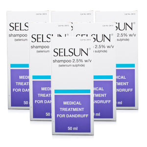 Selsun Dandruff Shampoo 2.5% - 50ml 6 Pack