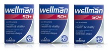 Load image into Gallery viewer, Vitabiotics Wellman 50+ Triple Pack