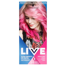 Load image into Gallery viewer, Schwarzkopf Live Ultra Brights Or Pastel 93 Shocking Pink Hair Dye