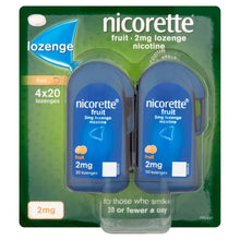 Load image into Gallery viewer, Nicorette Fruit Lozenges 2mg