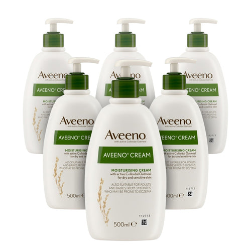 Aveeno Moisturising Cream With Natural Colloidal Oatmeal - 6 Pack