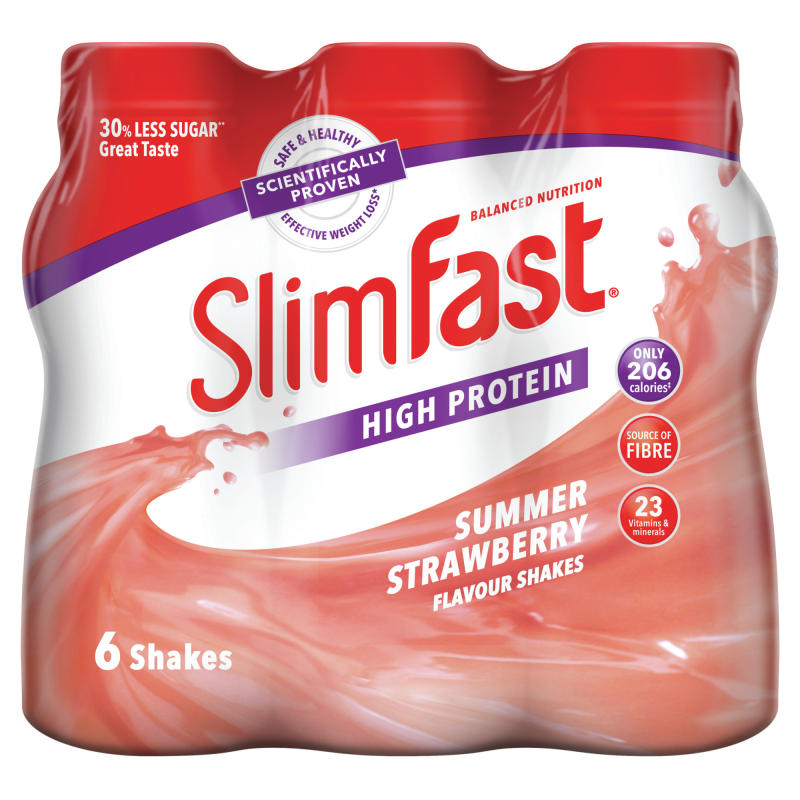 Slimfast milkshake Multipack Bottle Strawberry 6x325ml