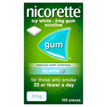 Load image into Gallery viewer, Nicorette Icy White Gum 2mg 105 Pieces