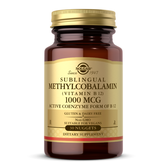 Solgar Methylcobalamine (Vitamin B12) 1000 µg Nuggets - Pack of 30