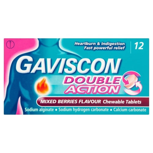 Gaviscon Double Action Mixed Berry Tablets 12s