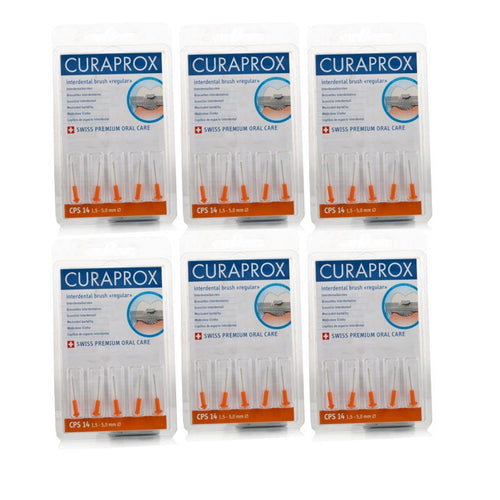 Curaprox Regular Orange Tapered CPS14 - 6 Pack