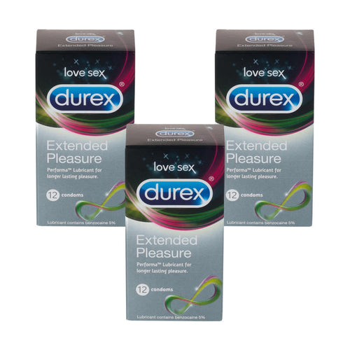 Durex Extended Pleasure Condoms Triple Pack