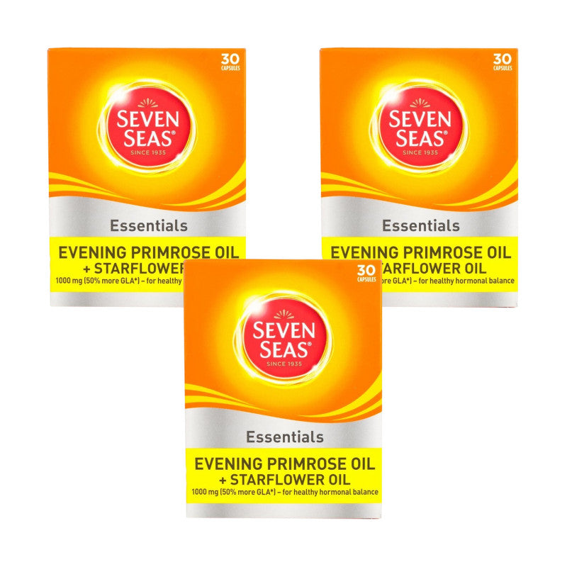 Seven Seas Evening Primrose Oil Plus Starflower Oil 1000mg Triple Pack