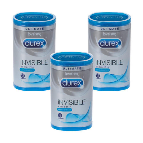 Durex Invisible Extra Sensitive Condoms Triple Pack