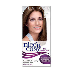 Clairol Nice 'N Easy Light Brown Non Permanent Hair Dye Colour 755