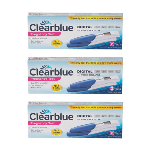 Clearblue Digital Pregnancy Test with Indicator - Triple Pack