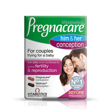Load image into Gallery viewer, Vitabiotics Pregnacare His and Her Conception