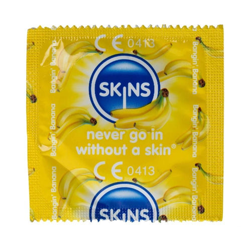 Skins Premium Condoms Banana Flavoured 500 Foil Bulk Bag