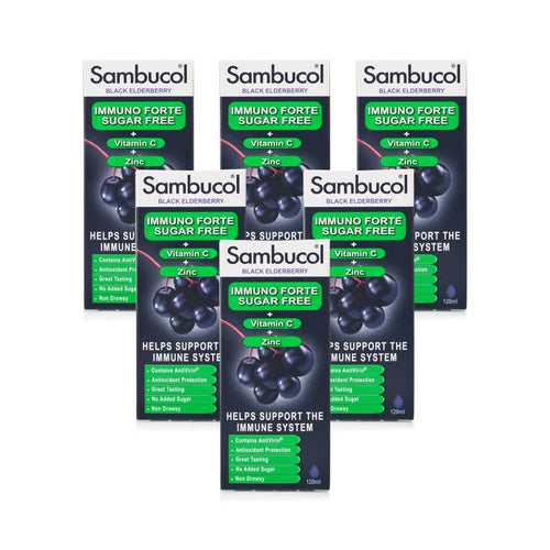 Sambucol Immuno Forte Sugar Free Liquid 6 Pack
