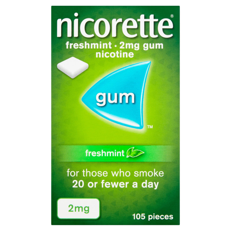 Nicorette Freshmint Gum 2mg 1050 Pieces