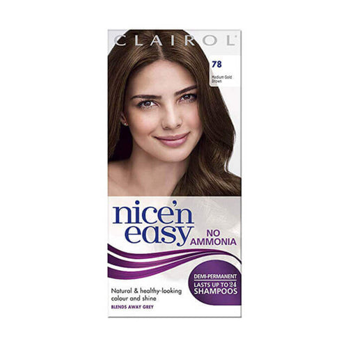 Clairol Nice 'n Easy No Ammonia Hair Dye Medium Golden Brown 78