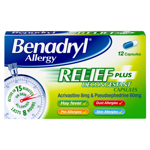 Benadryl Allergy Plus Capsules