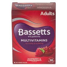 Load image into Gallery viewer, Bassetts Raspberry &amp; Pomegranate Vitamins 30 Pack