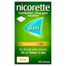 Load image into Gallery viewer, Nicorette Fruitfusion Gum 2mg 105 Pieces